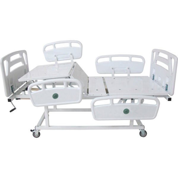 Cama Hospitalar Manual 2 Movimentos Luxo Grade Deslizante 1,88mt  PAJFHC0694LGD - Image 2