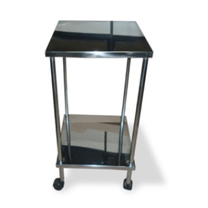 Mesa Auxiliar em Aço Inox 02 Prateleiras REJFHC1147